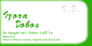 izora dobos business card